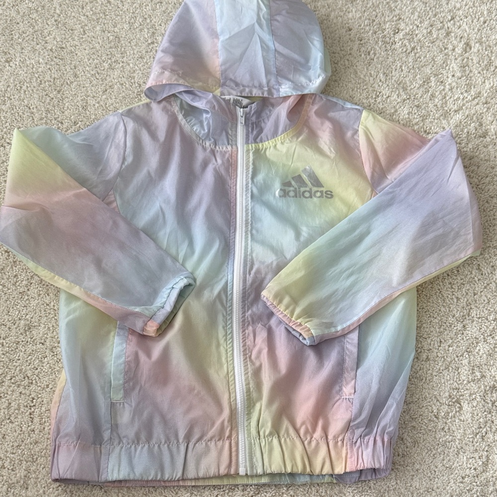 Adidas Multicolor Pastel Hooded Windbreaker
